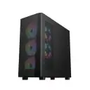 1ST PLAYER FD5-M Siyah 600W 80+ ARGB 4x12cm Fan Temperli Cam Mesh USB 3.0 mATX Kasa