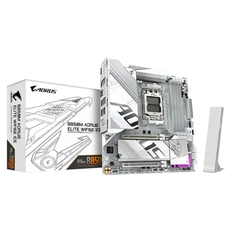 GIGABYTE B850M AORUS Elite WIFI6E ICE 8200MHz DDR5 Soket AM5 M.2 Anakart