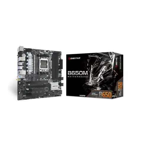 Biostar B650MT-E PRO DDR5 6000MHz AM5 mATX Anakart
