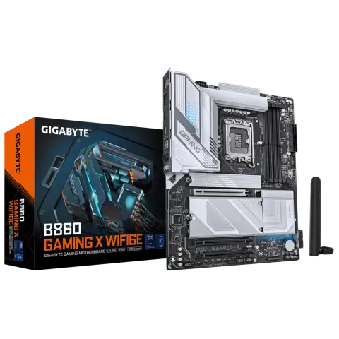 Gigabyte B860 GAMING X WIFI6E Sc-1851 DDR5 9066Mhz 2xM2 Wifi 6E 2.5Gbit ATX INTEL Anakart