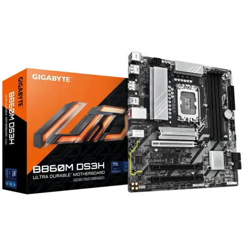 Gigabyte B860M DS3H Sc-1851 B860 DDR5 9066Mhz 2xM2 2.5Gbit mATX INTEL Anakart