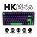 Hawk Gaming HK255 Membrane LCD RGB Kablosuz/Bluetooth Mor Yeşil %75 Türkçe Gaming Oyuncu Klavye