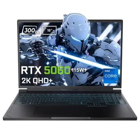 Thunderobot RS16 Intel Core i7-14700HX GeForce RTX 5060 8GB 115W32GB DDR5 2TB SSD 16 inç 2K QHD+ 300Hz FreeDos Gaming Laptop (RS16-i7147HX56C1Q300RBv2)