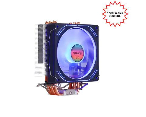 Frisby FCL-F1336C P6S 1x12cm RGB Fanlı AMD-INTEL AM5 1700 Uyumlu İşlemci Fanı
