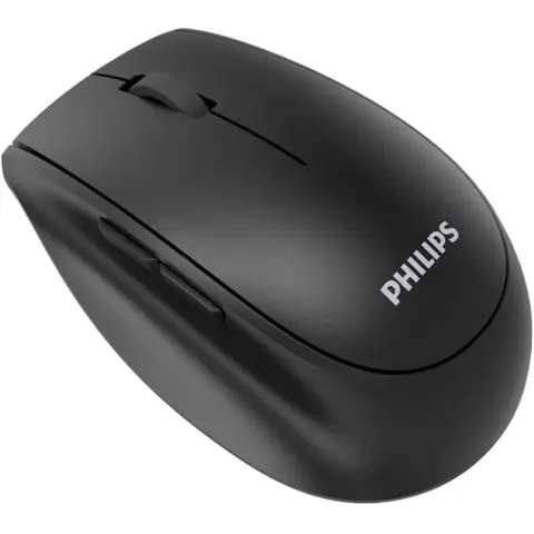 Philips SPK7627B 1600Dpi 5 Tuşlu 2.4Ghz Bluetooth Siyah Şarj Edilebilir Kablosuz Mouse