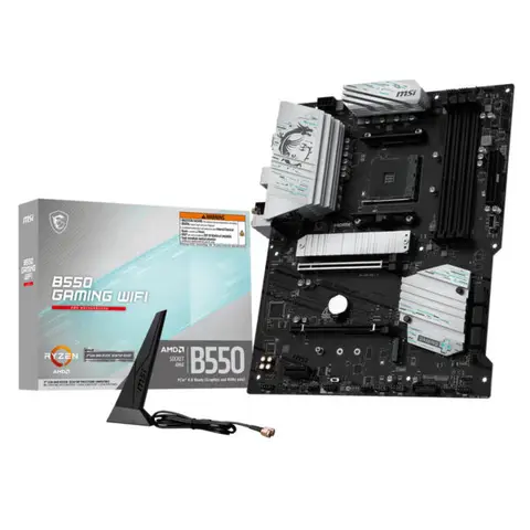 MSI B550 GAMING WIFI 4866MHz (OC) DDR4 Soket AM4 M.2 HDMI DP ATX Anakart