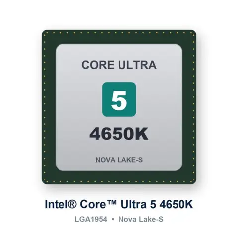 Intel Core Ultra 5 4650K Nova Lake-S 22 Çekirdek 125W LGA1954 İşlemci