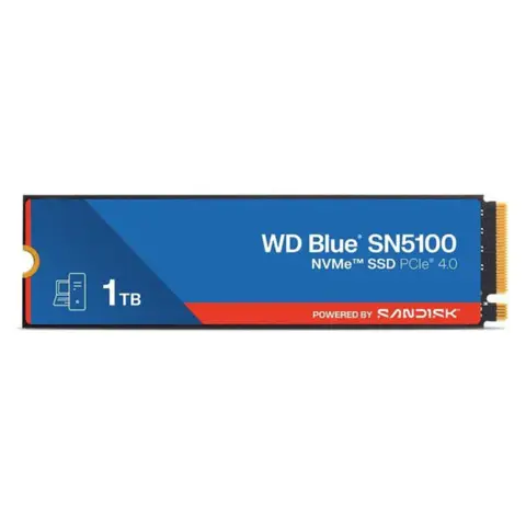 WD Blue SN5100 1TB NVMe PCIe Gen4 x4 Okuma 7100MB – Yazma 6700MB M.2 SSD (WDS100T5B0E)