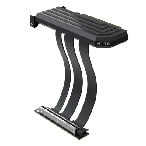 HYTE PCIe 5.0 200mm Pitch Black Riser Kablosu (ACC-HYTE-PCIE50-BB) – 2 Yıl Birebir Değişim Garantili