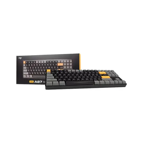 AIGO A87 Brown Sugar Mekanik Klavye Yellow Switch (İngilizce)
