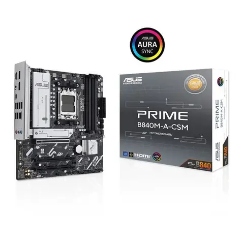 ASUS Prime B840M-A-CSM 7600MHz (OC) DDR5 Soket AM5 M.2 HDMI DP mATX Anakart