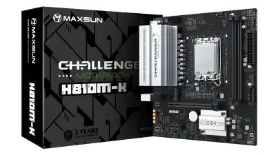 Maxsun Challenger H810M-K LGA1851 DDR5 6400Mhz M.2 HDMI mAtx Intel Anakart