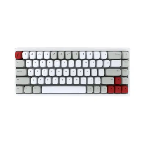1ST PLAYER LANG MK680 Beyazı RGB (White Switch) Kablosuz + Bluetooth Hotswap Mekanik Oyuncu Klavyesi