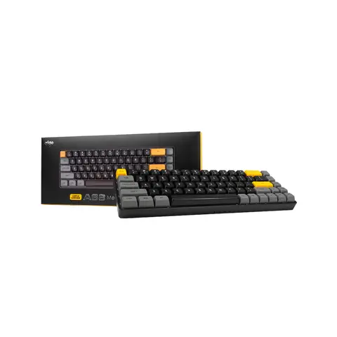 AIGO A68 Brown Sugar Mekanik Klavye Yellow Switch (İngilizce)