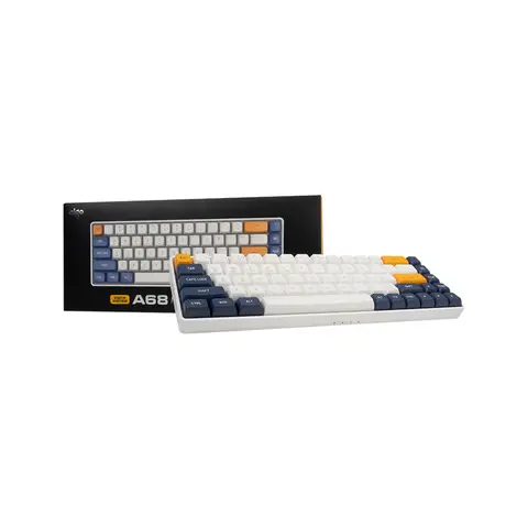 AIGO A68 Starry Blue Mekanik Klavye Yellow Switch (İngilizce)