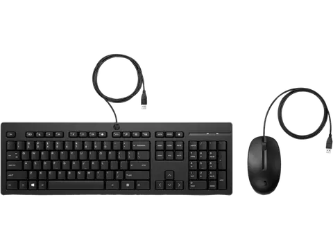 Hp 286J4AA 225 USB Q TR 1000Dpi 3 Tuşlu Siyah Kablolu Klavye Mouse Set