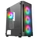 Rampage VIGILANT Mesh 650W 80+ BRONZE Siyah Temperli Cam 4x RGB Fan ATX Mid-T Gaming Kasa