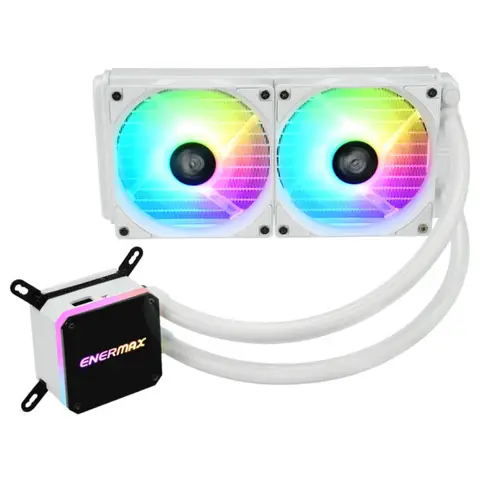 Enermax LIQMAX III ARGB 240mm Intel-AMD Uyumlu Beyaz İşlemci Sıvı Soğutucu (ELC-LMT240-W-ARGB) – 2 Yıl Birebir Değişim Garantili