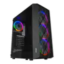 Everest BUMPY PSU YOK 4x12cm RGB Fanlı Tempered Camlı ATX Mid-Tower Gaming Oyuncu Kasası