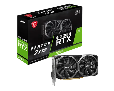 MSI GeForce RTX 3050 Ventus 2X XS 8G OC 8GB GDDR6 128 Bit Ekran Kartı