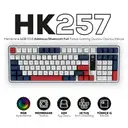 Hawk Gaming HK257 Membrane LCD RGB Kablosuz/Bluetooth Kırmızı Mavi Full Türkçe Gaming Klavye
