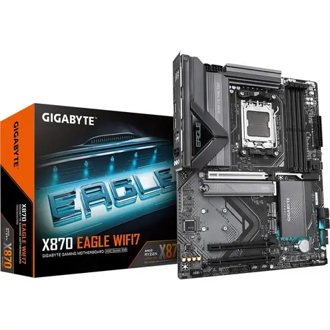 GIGABYTE X870 EAGLE WIFI 7 AMD AM5 DDR5 8200MHZ 3X M.2 USB3.2 ATX ANAKART