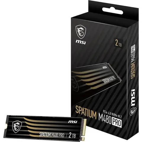 MSI 2TB Spatium M480 PRO NVMe Okuma 7400MB-Yazma 7000MB M.2 SSD