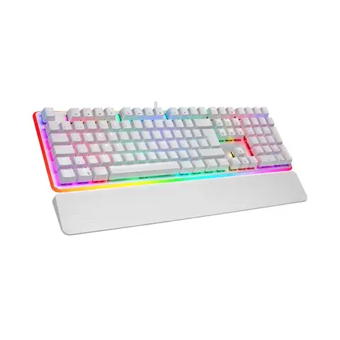 Rampage Ultimate KB-R96 Beyaz RGB Optical Switch Kablolu Mekanik Oyuncu Klavyesi
