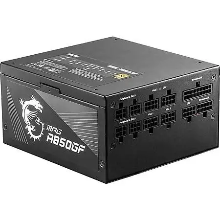 Msi MPG A850G PCIE5 850W 80 Plus Gold Active PFC 12cm Fanl� Mod�ler Power Supply