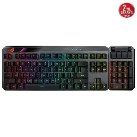 ASUS ROG CLAYMORE II AURA SYNC RGB MEKANIK TR ROG RX RED SWITCH KLAVYE