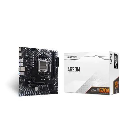 Biostar A620MT-E 2.0 AM5 DDR5 Micro ATX Anakart