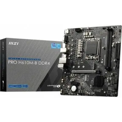 Msi Pro H610M-B M.2 Sata Ddr4 3200MHz Usb 3.2 Vga Hdmi Ses G.Lan 1700P Anakart