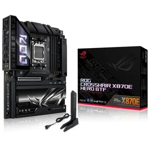 ASUS ROG CROSSHAIR X870E HERO BTF 8600MHz DDR5 Soket AM5 M.2 HDMI ATX Anakart