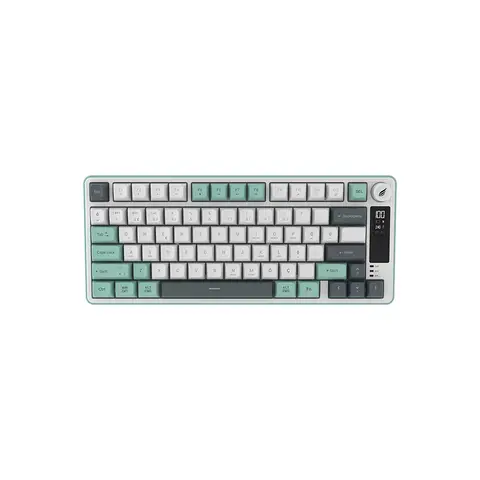 Hawk Gaming HK255 Membrane LCD RGB Kablosuz Gri Yeşil Gaming Klavye