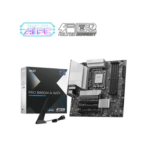 MSI PRO B860M-A WIFI DDR5 8600Mhz(OC) M.2 LGA 1851 mATX Anakart