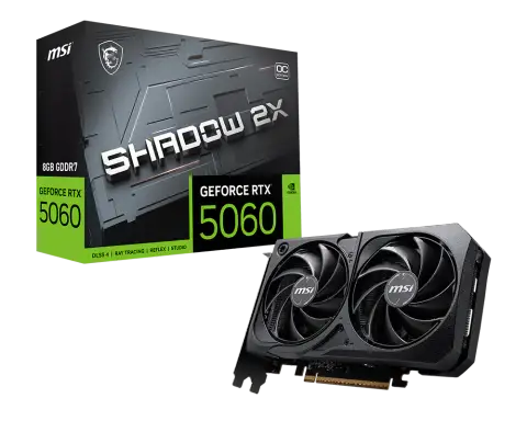 Msi RTX 5060 8G SHADOW 2X OC MAX 8GB GeForce RTX 5060 Shadow 2X OC MAX 128Bit NVIDIA Ekran Kartı