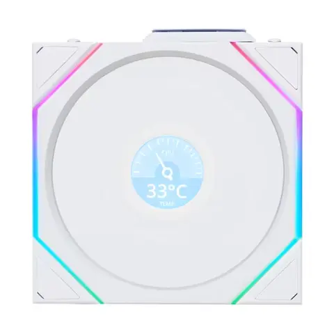 Lian Li UNI FAN REVERSE TL WIRELESS LCD 1x140mm Beyaz Kasa Fanı