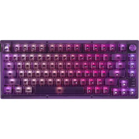 CORSAIR K65 Plus Atomic Purple MLX Red V2 Switch Kablosuz RGB Mekanik Gaming Klavye