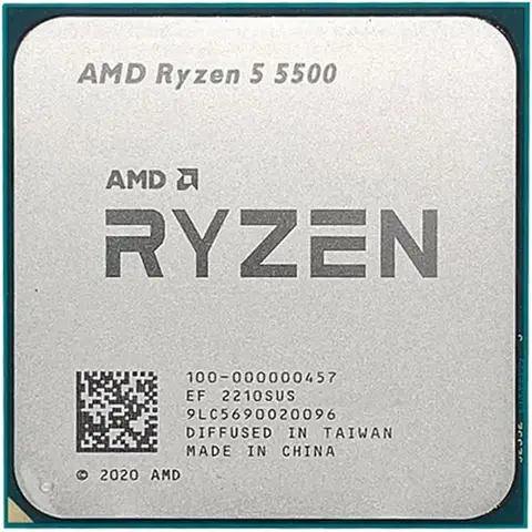 Amd Ryzen 5 5500 Sc-AM4 3.6Ghz 19Mb 4 �ekirdekli 65W VGA YOK Kutusuz AMD ��lemci