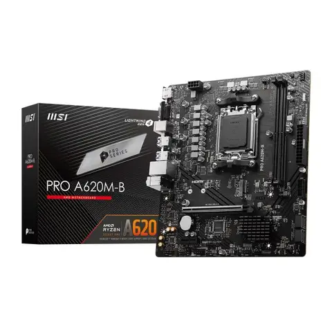 MSI PRO A620M-B 6800MHz (OC) Soket AM5 M.2 HDMI VGA mATX Anakart
