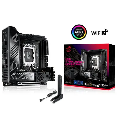 ASUS ROG Strix Z890-I Gaming WiFi 8800MHz (OC) DDR5 Soket LGA1851 M.2 HDMI Mini-ITX Anakart