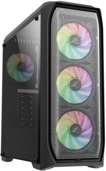 Zalman 5-N5MF PSU YOK 4x12cm RGB Fanlı Mid Tower Siyah Oyuncu Kasası