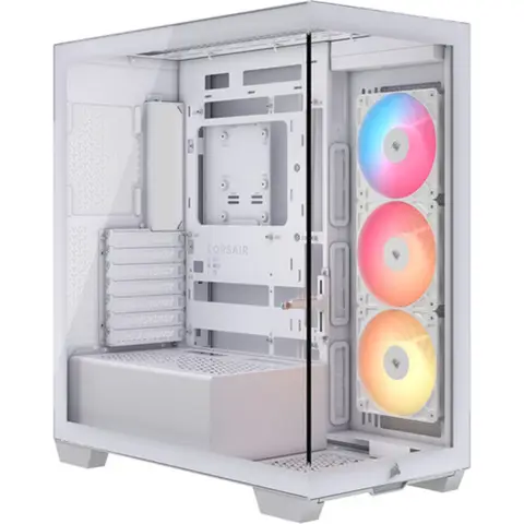 Corsair 3500X RS-R ARGB Panoramik Camlı USB 3.2 E-ATX Mid Tower Beyaz Bilgisayar Kasası