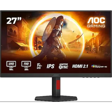 AOC U27G4R 27" 4K 300 Hz 1 Ms HDMI Adaptivesync Pivot Uhd Fhd FAST IPS Gaming Monitör