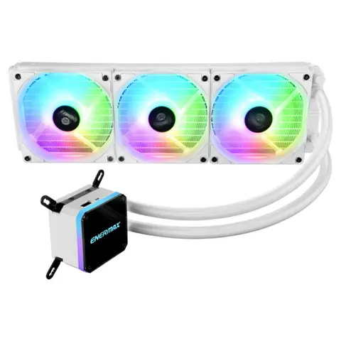 Enermax LIQMAX III ARGB 360mm Intel-AMD Uyumlu Beyaz İşlemci Sıvı Soğutucu (ELC-LMT360-W-ARGB) – 2 Yıl Birebir Değişim Garantili