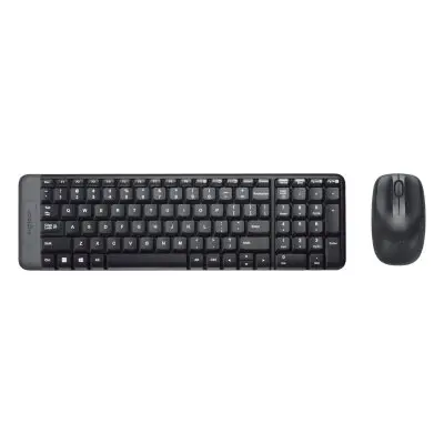 Logitech MK220 USB Kablosuz Siyah Standart Standart 920-003163 Q Klavye ve Mouse Set