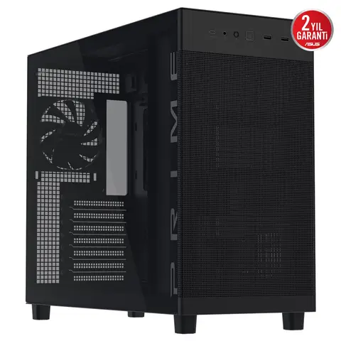 ASUS Prime AP303 Siyah Tempered Glass USB 3.2 ATX Mid Tower Kasa