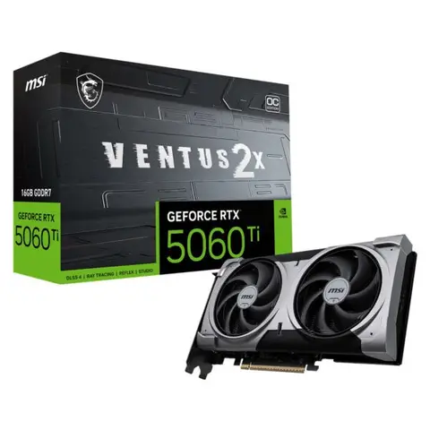 MSI GeForce RTX 5060 Ti 16G VENTUS 2X OC PLUS 16GB GDDR7 128 Bit DLSS 4 Ekran Kartı