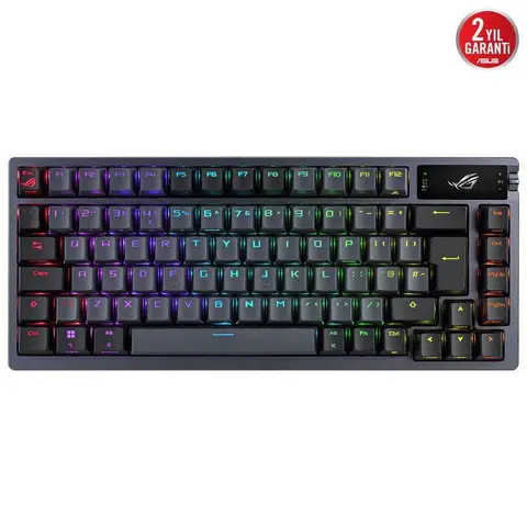 ASUS ROG Azoth ROG NX Red Switch RGB OLED Ekran TR Kablosuz Gaming Klavye