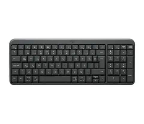 Logitech 920-013460 K250 Bluetooth Q TR Kompakt Grfit Kablosuz Klavye